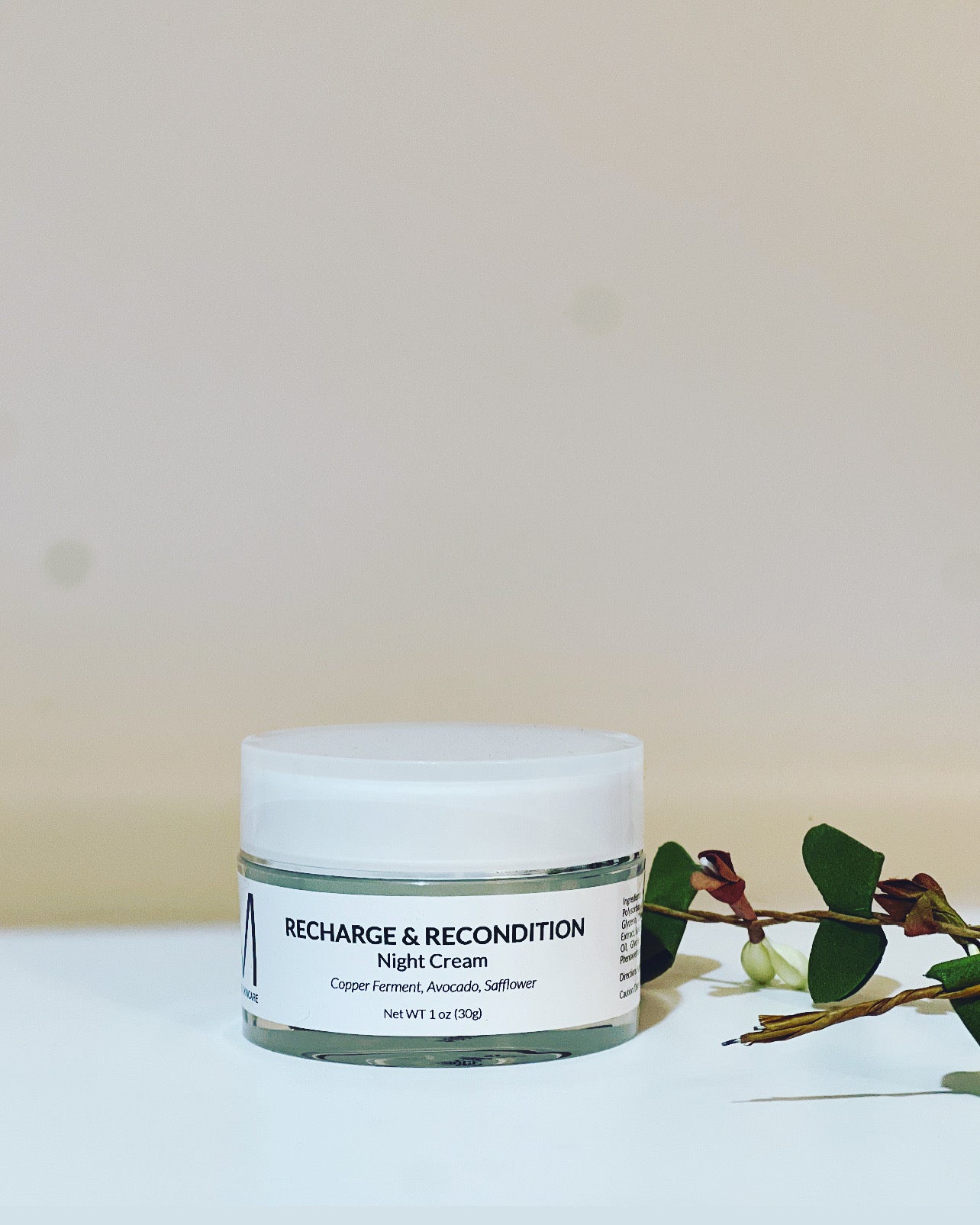 RECHARGE and RECONDITION Night Cream- Copper Ferment | Avocado | Safflower